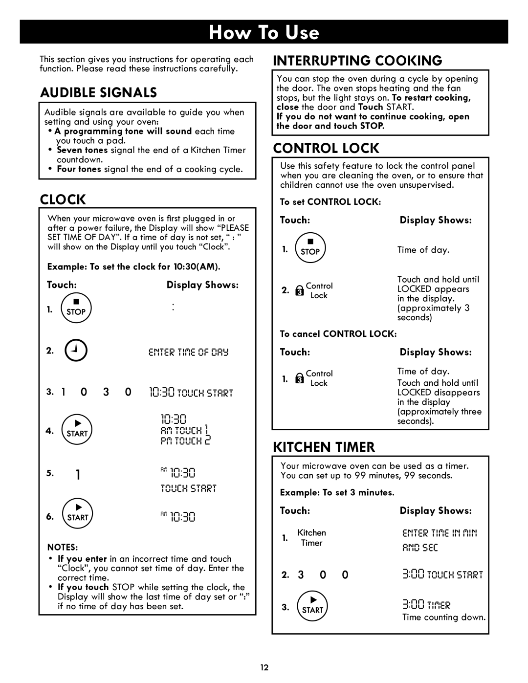 Kenmore 86013, 86019, 721.86012 manual How To Use 